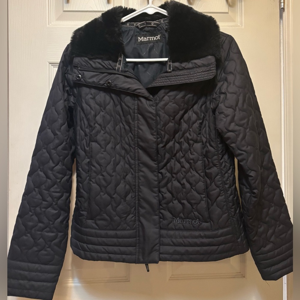 Marmot Women's Black Quilted Ski Jacket - Picture 2 of 4